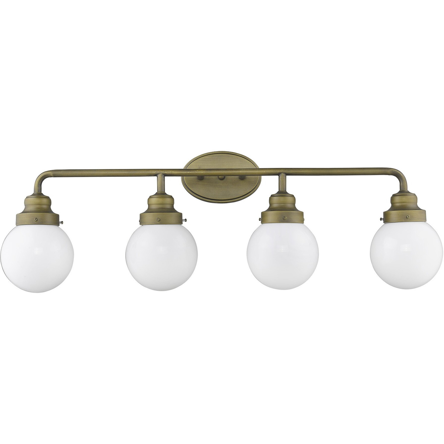 Portsmith 4-Light Raw Brass Vanity