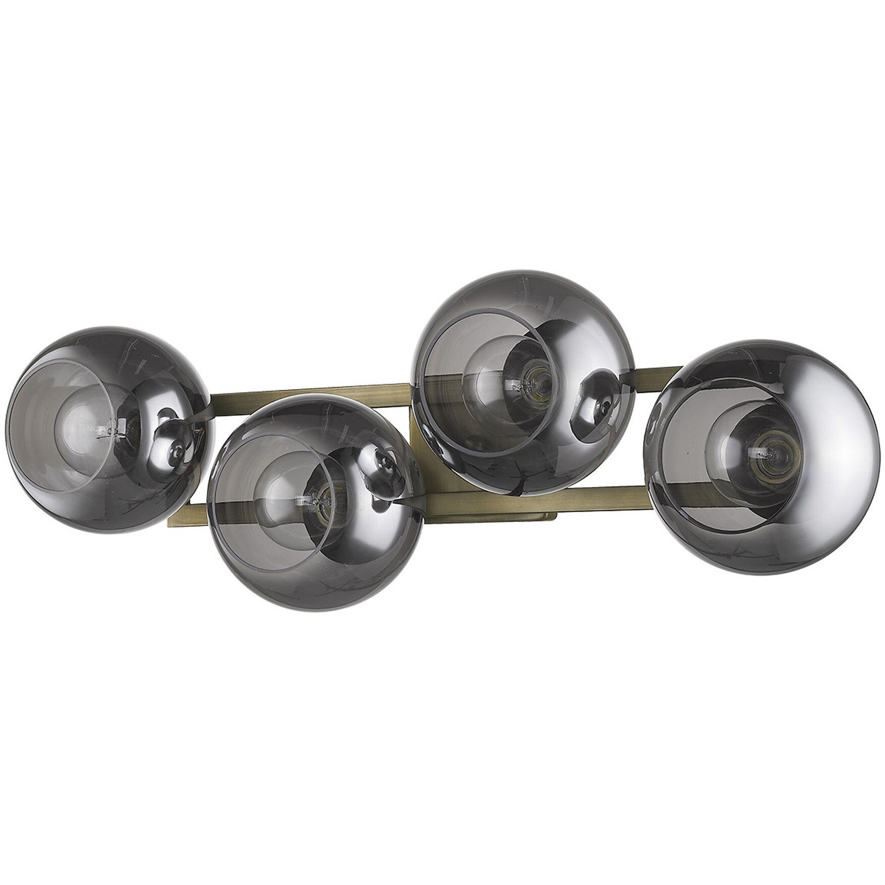 Lunette 4-Light Aged Brass Sconce