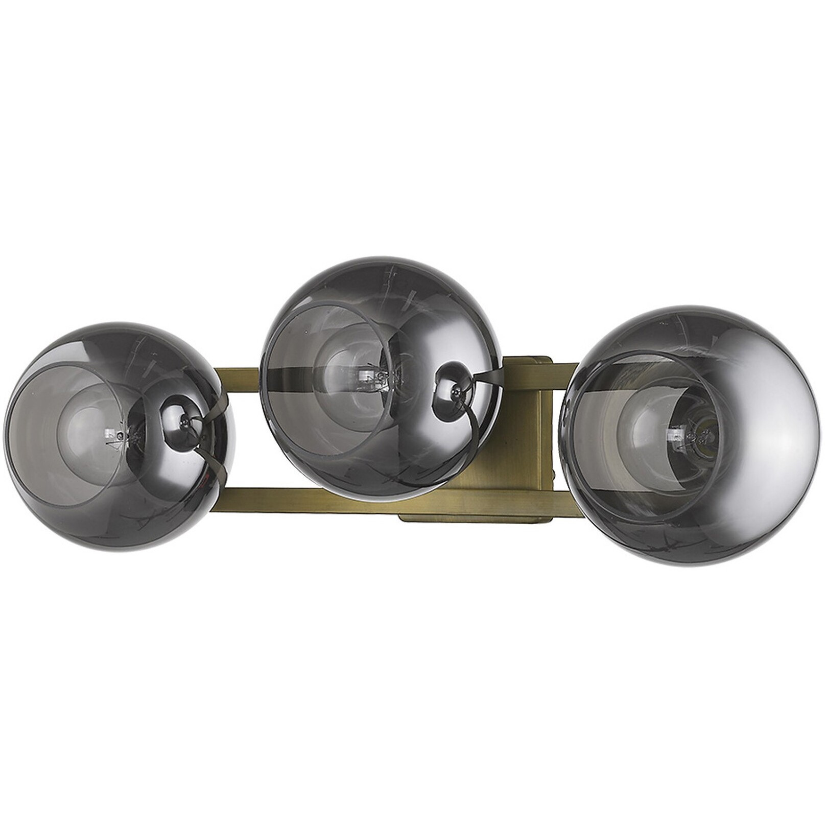 Lunette 3-Light Aged Brass Sconce