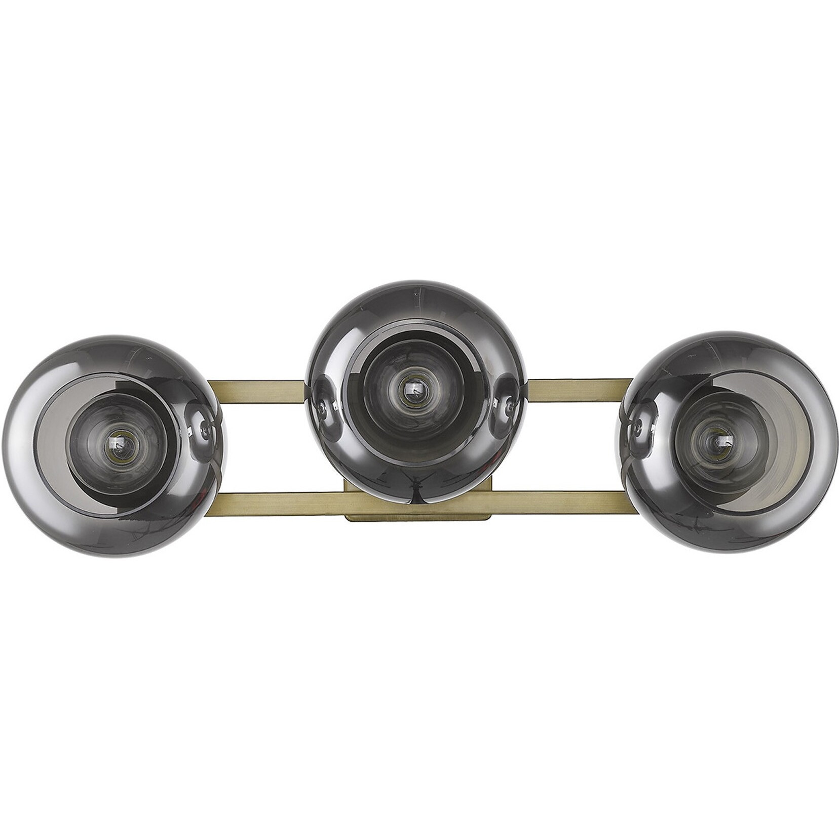 Lunette 3-Light Aged Brass Sconce