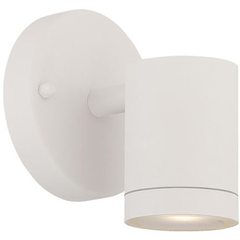 White Led One Light Outdoor Can Shape Wall Sconce