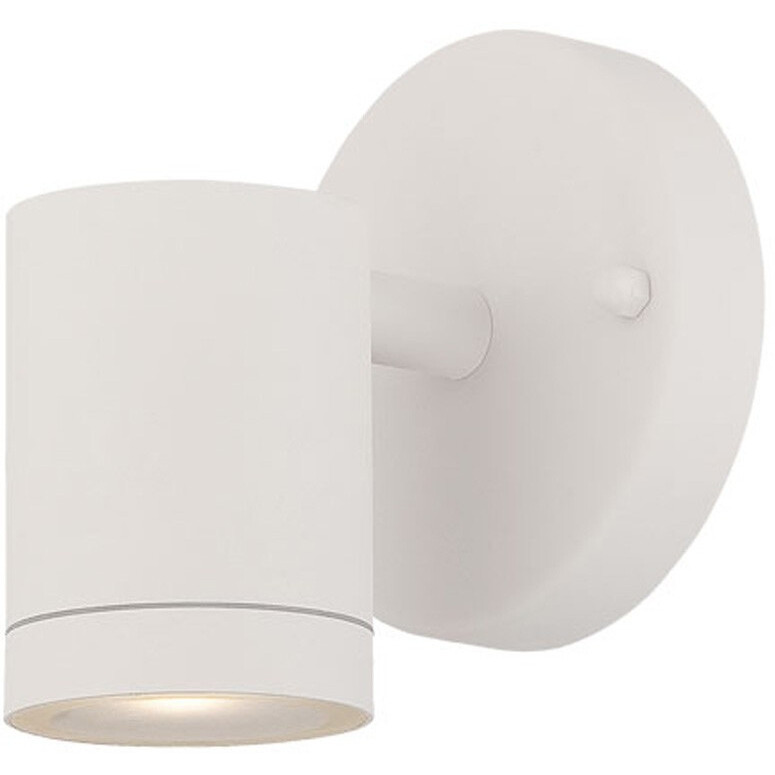 White Led One Light Outdoor Can Shape Wall Sconce