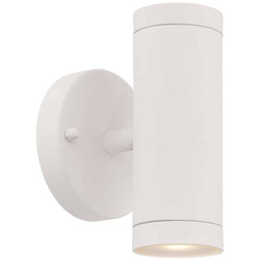 White Led Two Light Can Shape Wall Sconce
