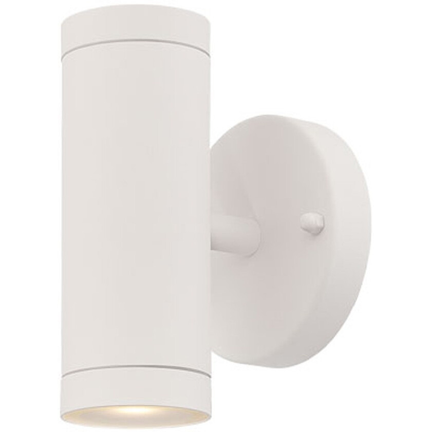 White Led Two Light Can Shape Wall Sconce