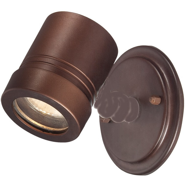 Antique Bronze Cylinder Wall Spotlight