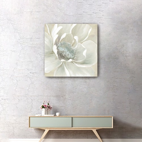 40"" Soft Winter Flower Canvas Wall Art