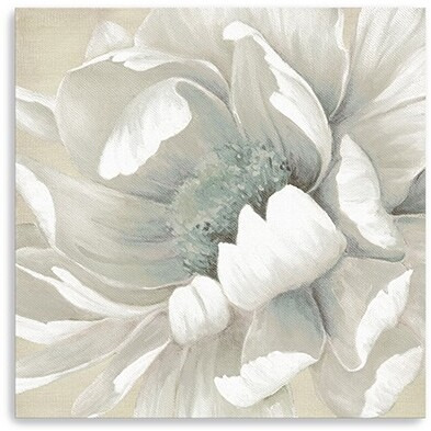 40"" Soft Winter Flower In Bloom Canvas Wall Art