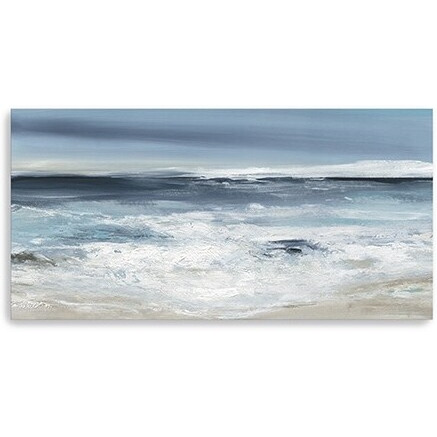 20"" Long Beach Shore Canvas Wall Art