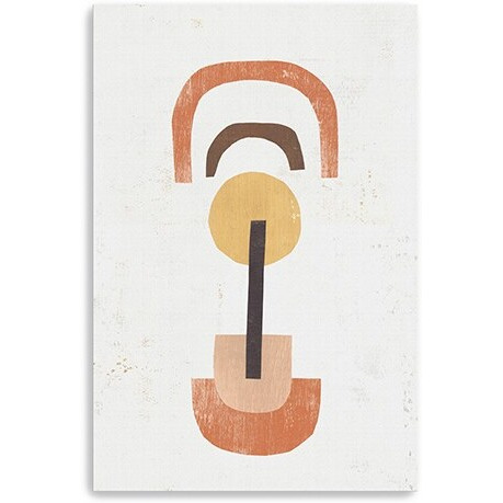 24"" Abstract Shapes In Balance Canvas Wall Art