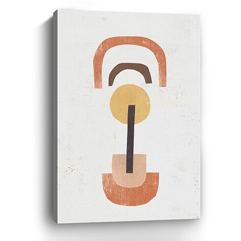 24"" Abstract Shapes In Balance Canvas Wall Art