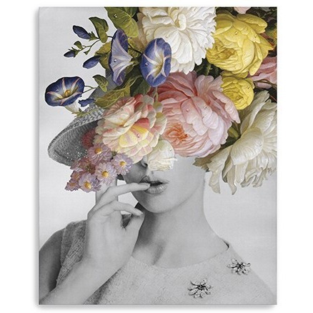 20"" Glamorous Garden Party Dress Up Canvas Wall Art