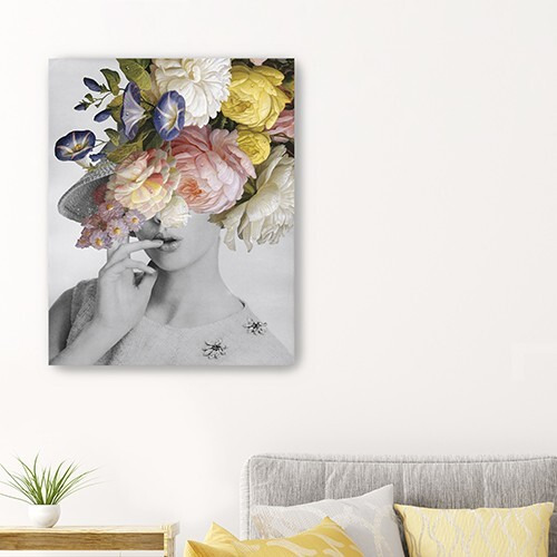 20"" Glamorous Garden Party Dress Up Canvas Wall Art