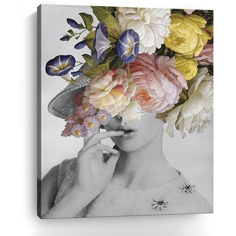 20"" Glamorous Garden Party Dress Up Canvas Wall Art