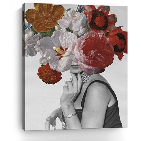 20"" Modern And Glamorous Garden Party Canvas Wall Art