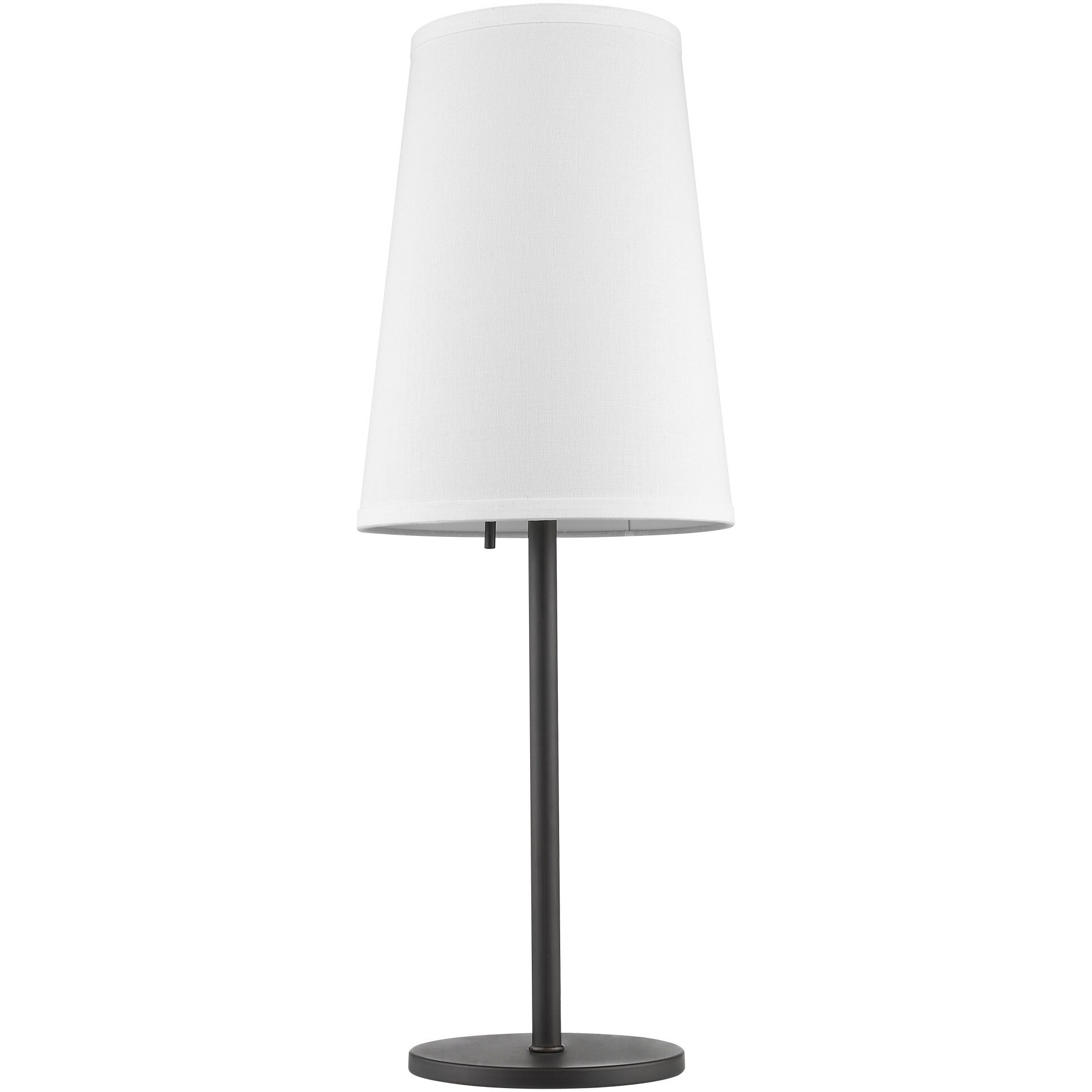 Antique Bronze And White Table Lamp