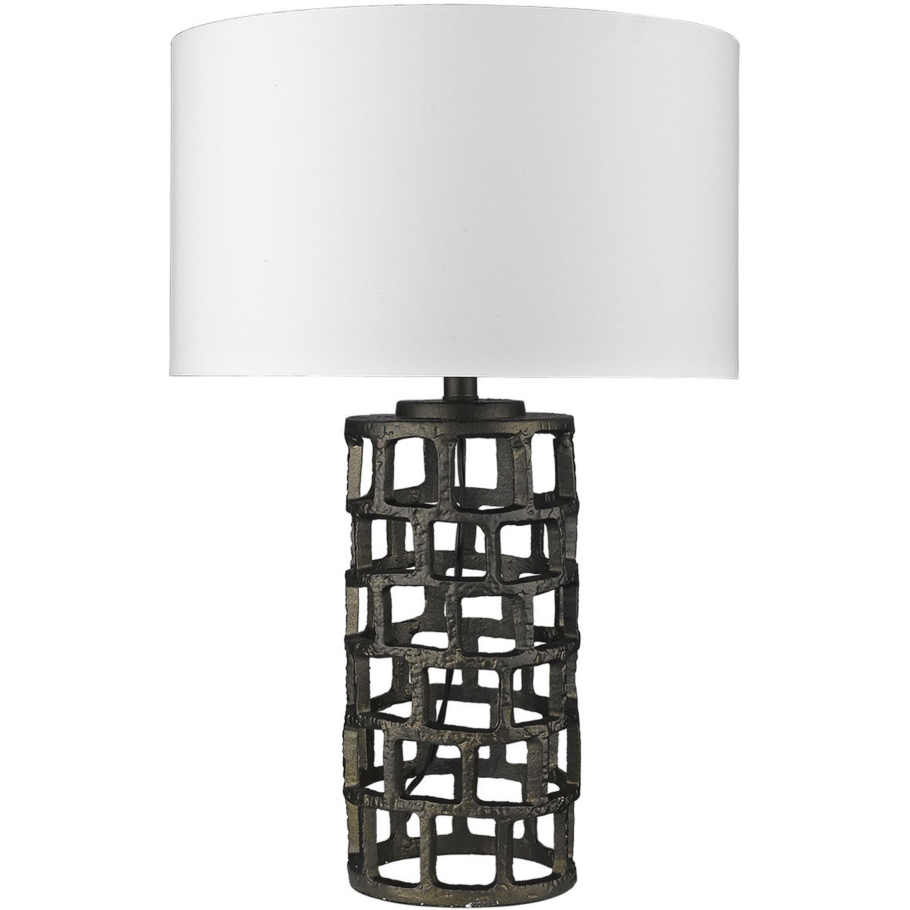 Vallin 1-Light Black Gold Table Lamp