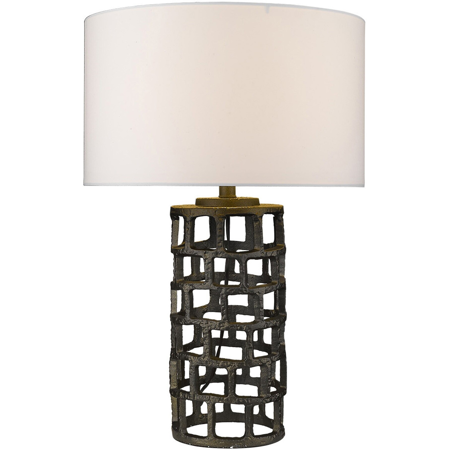 Vallin 1-Light Black Gold Table Lamp