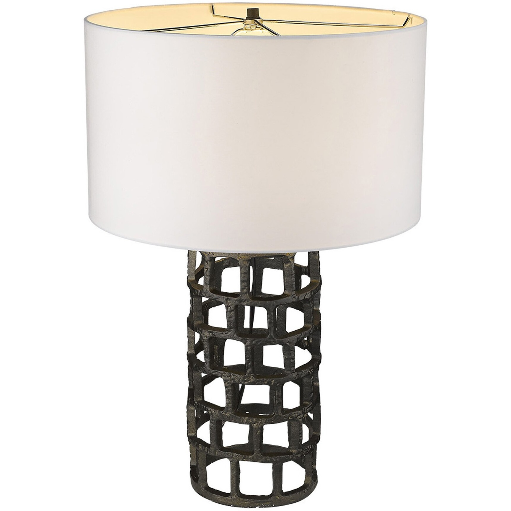 Vallin 1-Light Black Gold Table Lamp