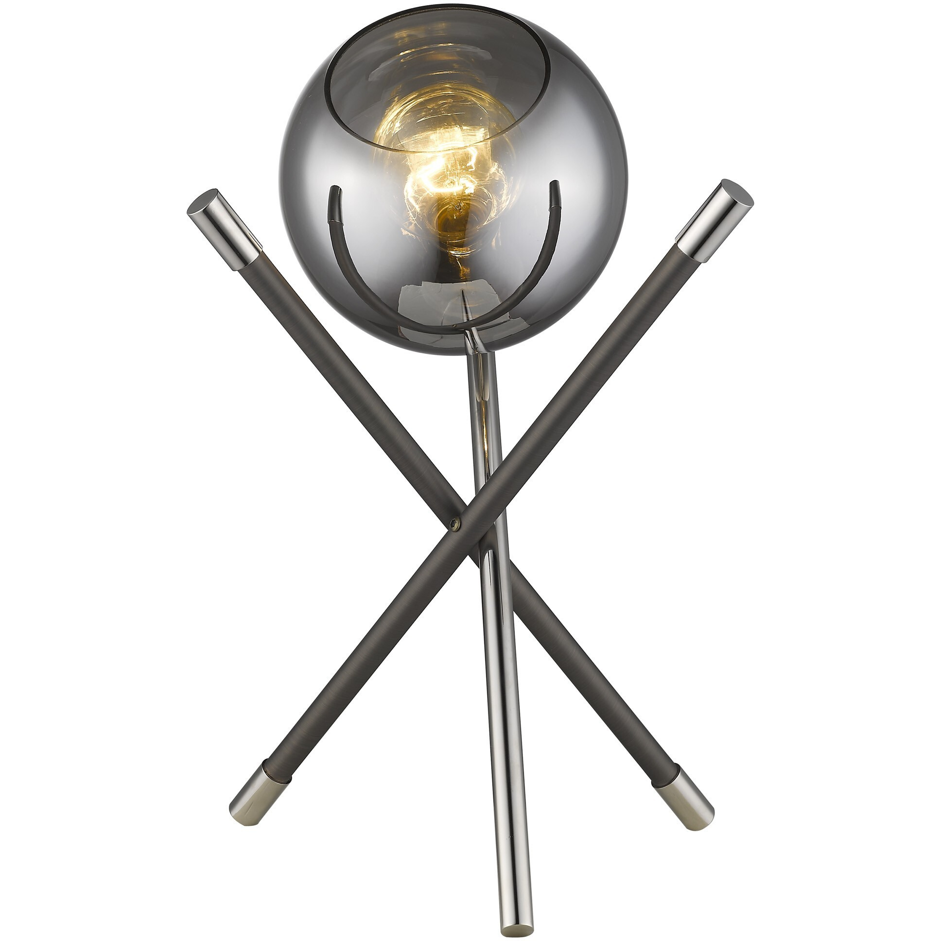 Trend Home 1-Light Polished Nickel Table Lamp
