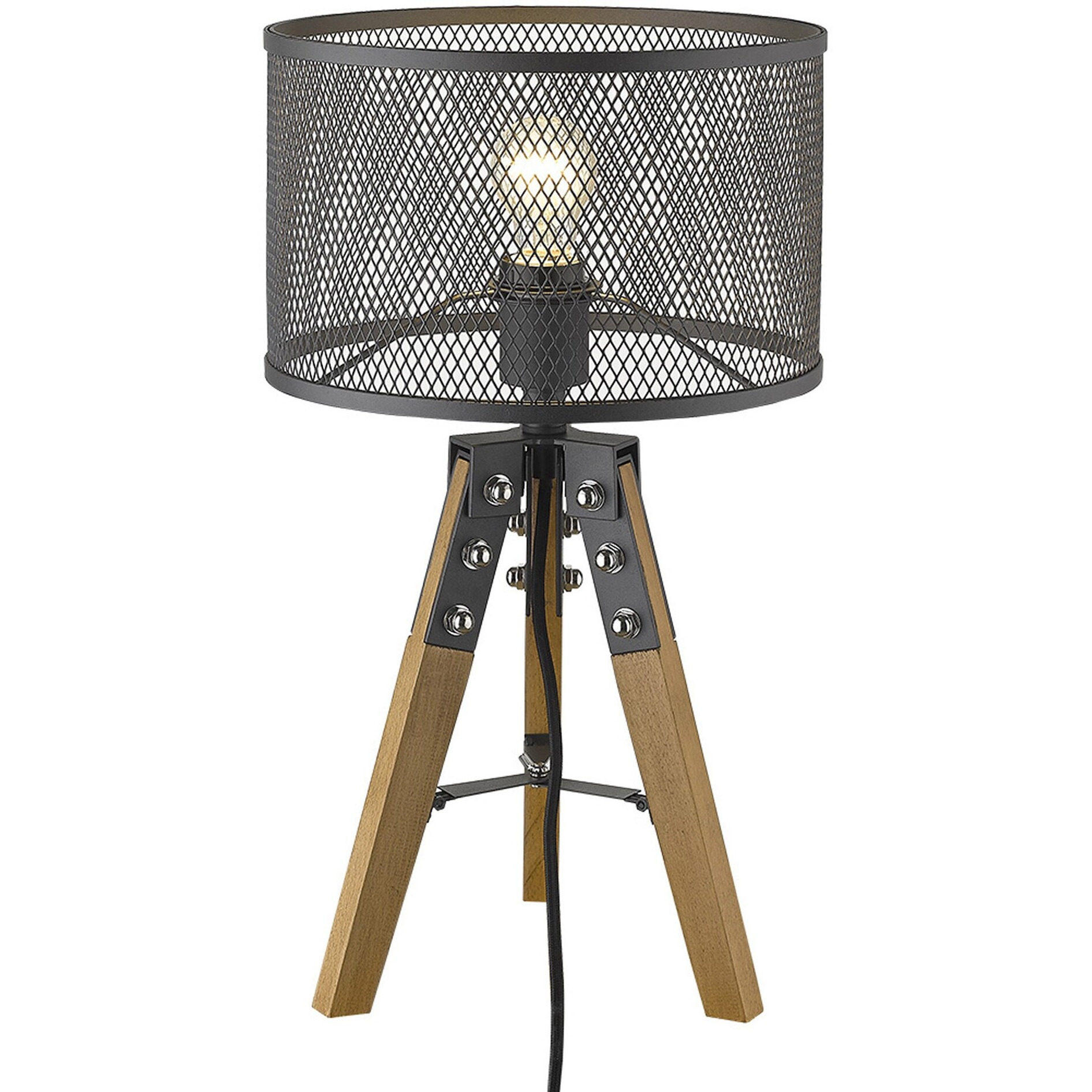 Capprice 1-Light Matte Black Table Lamp