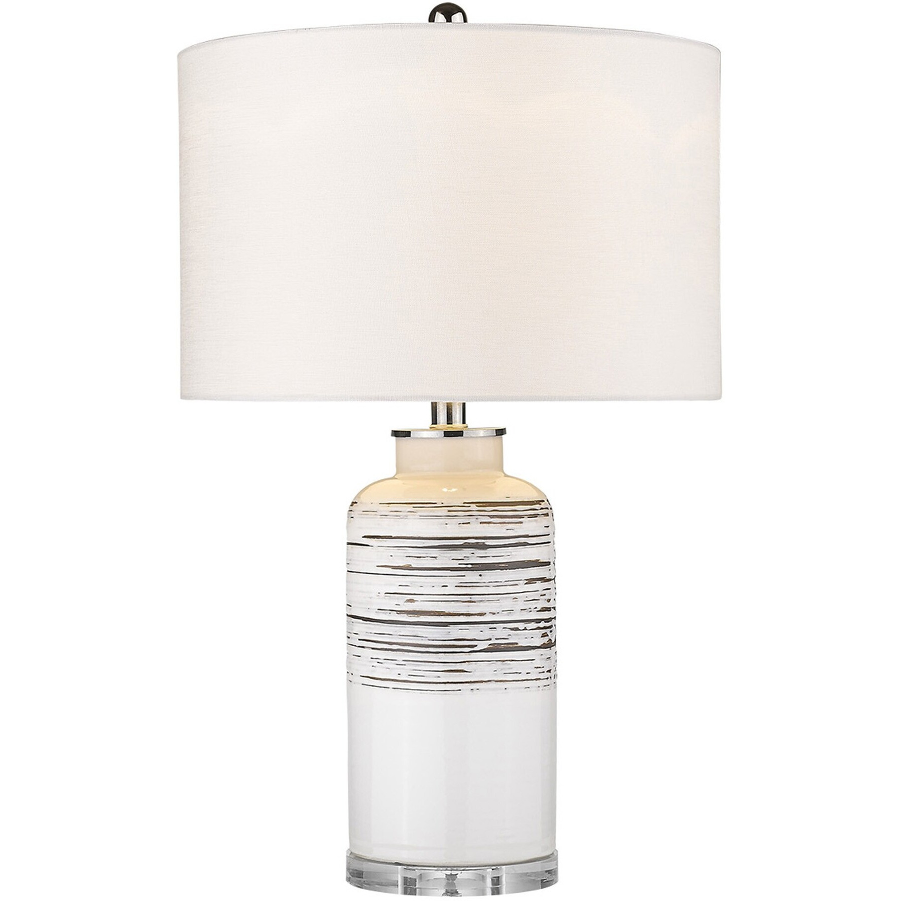 Trend Home 1-Light Polished Nickel Table Lamp