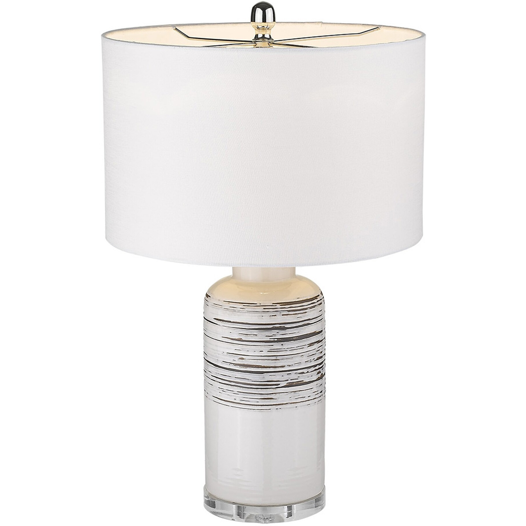 Trend Home 1-Light Polished Nickel Table Lamp