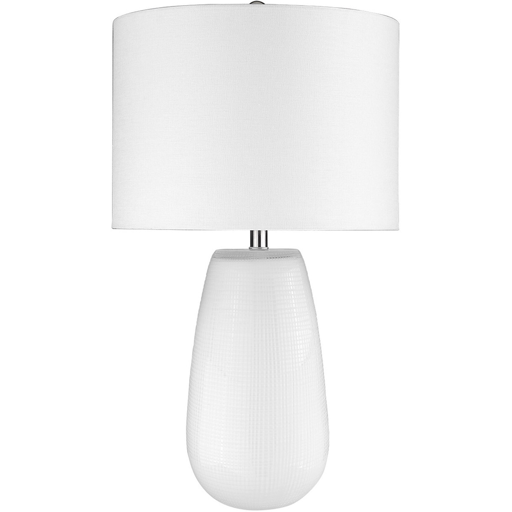 Trend Home 1-Light White Table Lamp