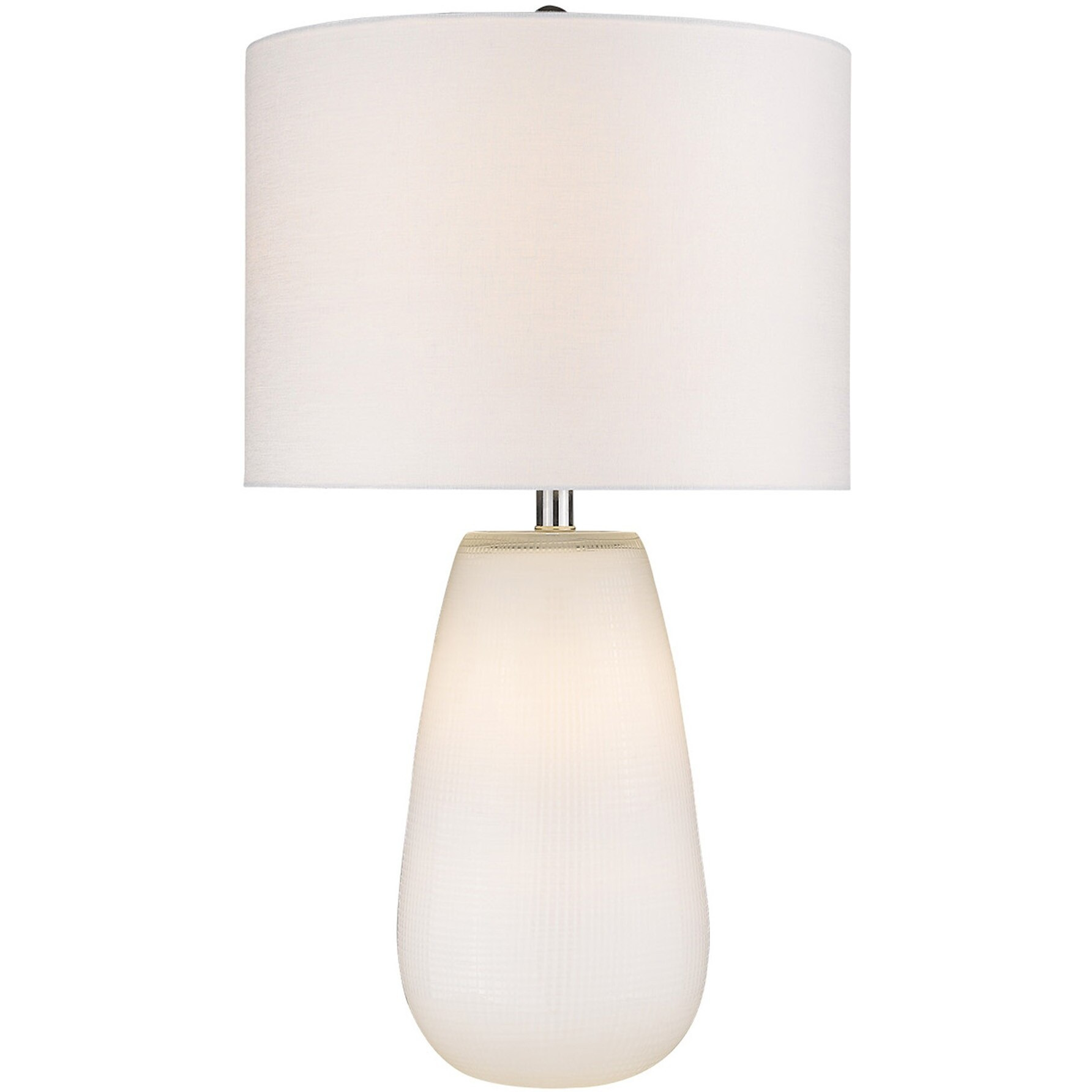 Trend Home 1-Light White Table Lamp