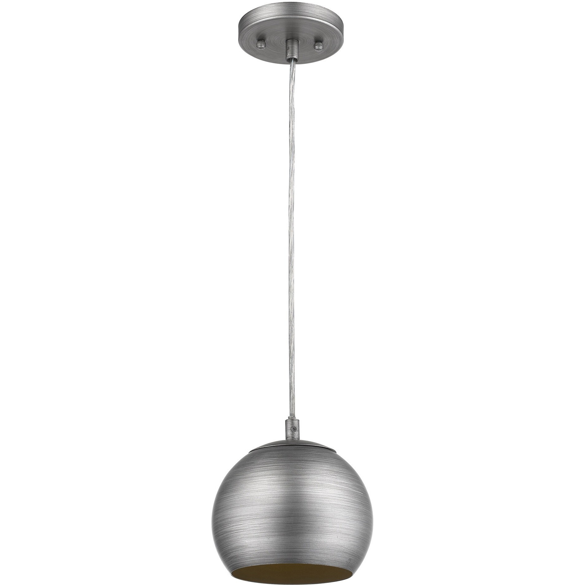 Light Gray And Gold Hanging Dome Light