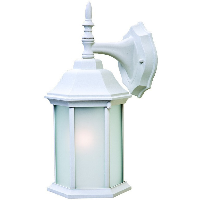 Xl White Frosted Glass Swing Arm Wall Light