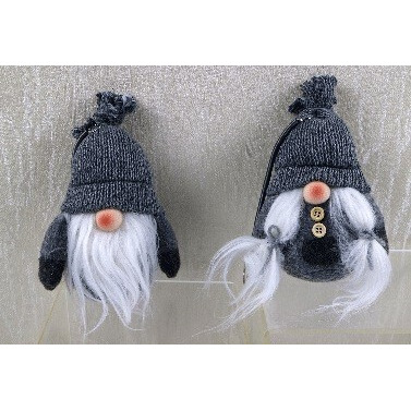 Set Of 2 Boy And Girl Hanging Gnomes
