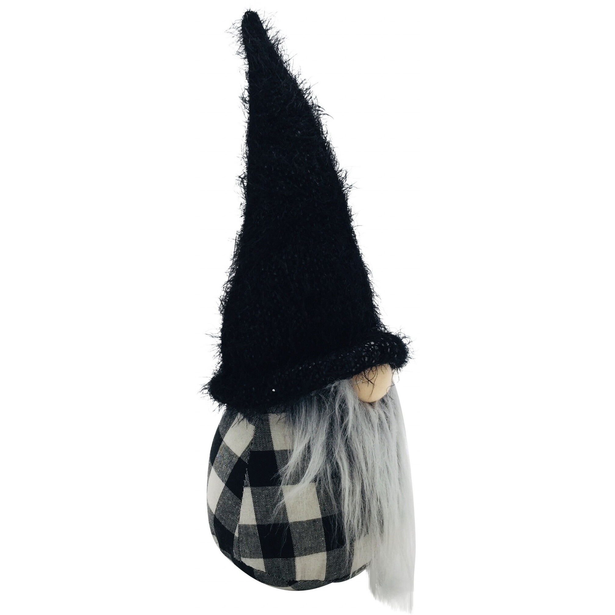 Black And White Buffalo Check Groovy Gnome