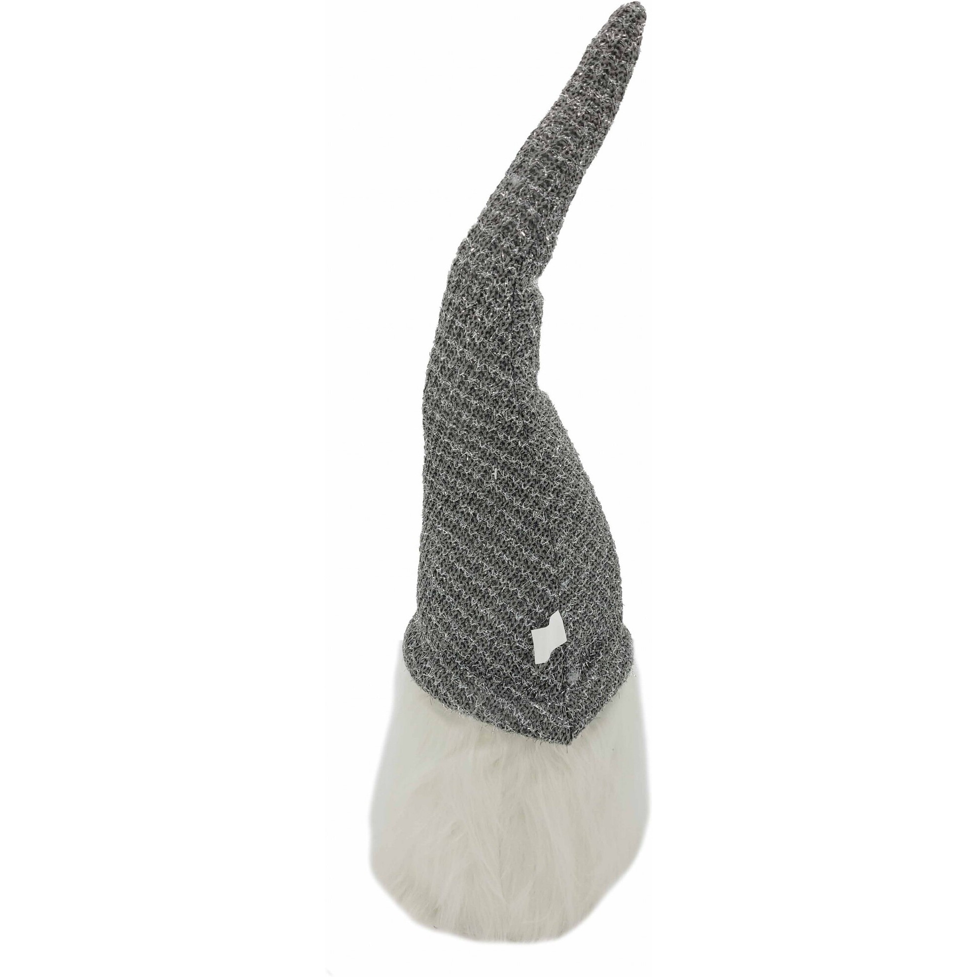 Grey Fabric Gnome With Ultra Long Hat