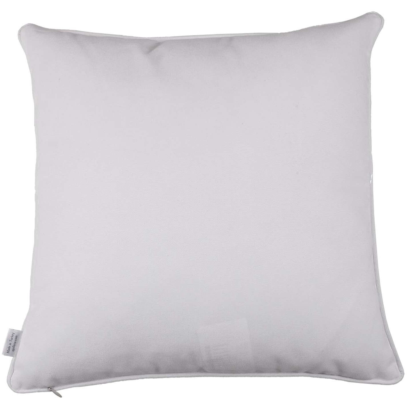Blue And Pink Floral Printed Throw Pillow