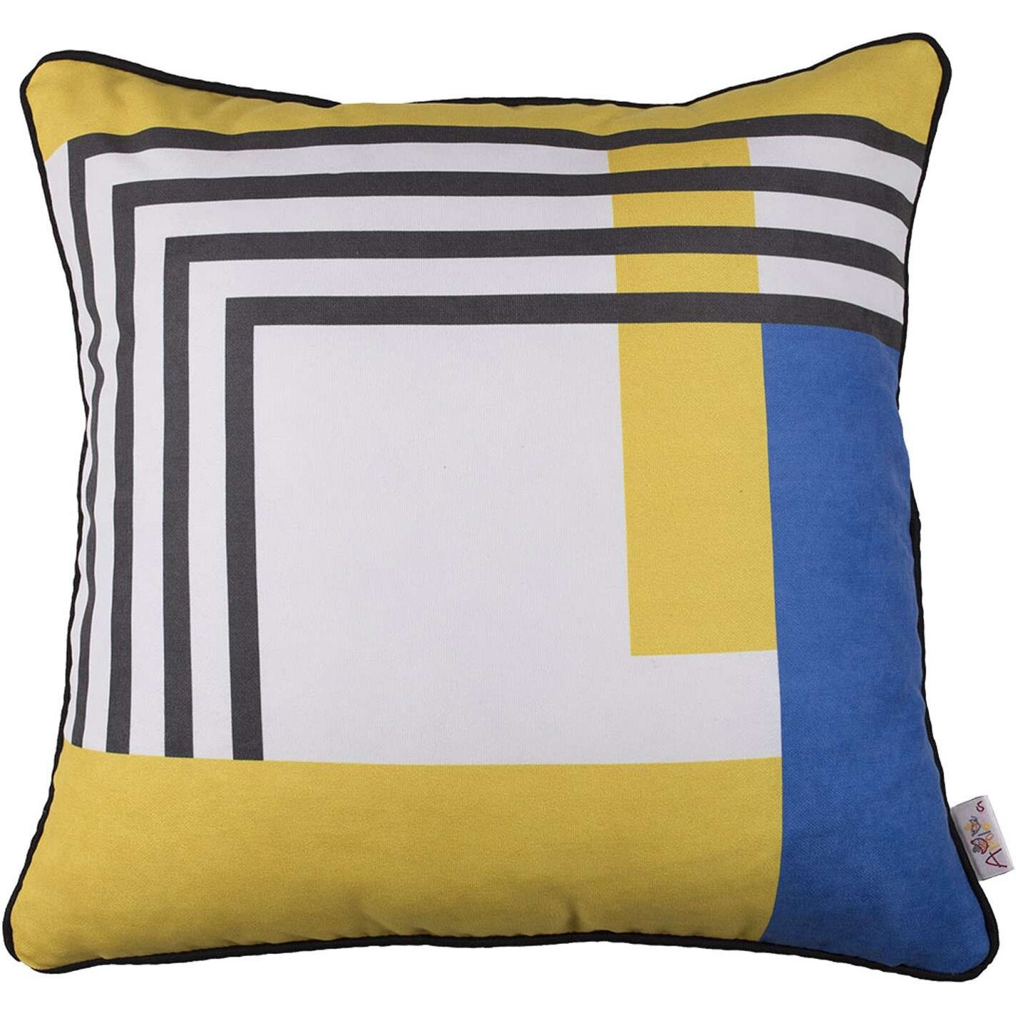 Abstract Geometric Stripes Decorative Throw Pillow