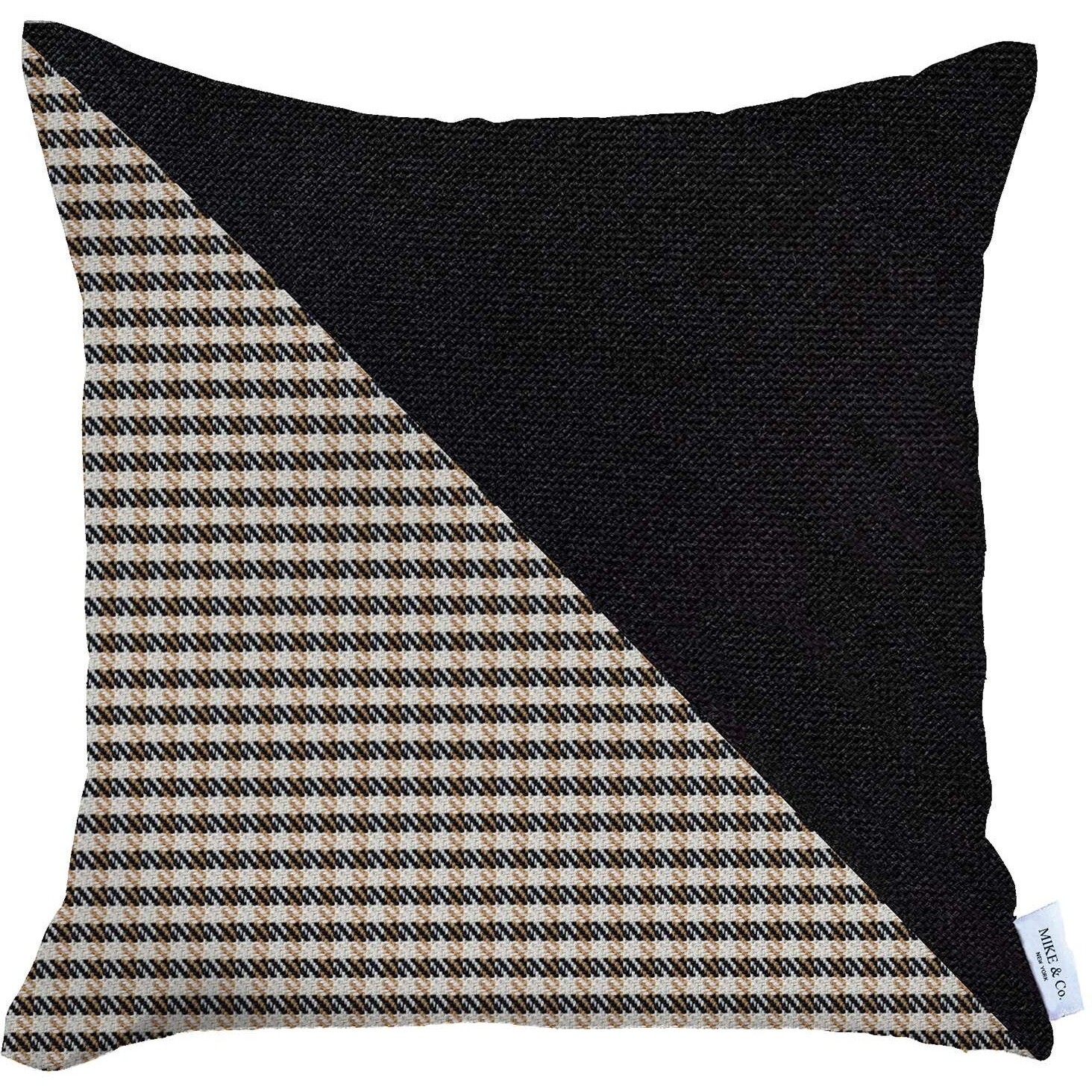 Brown Houndstooth Modern Decorative Throw Pillow