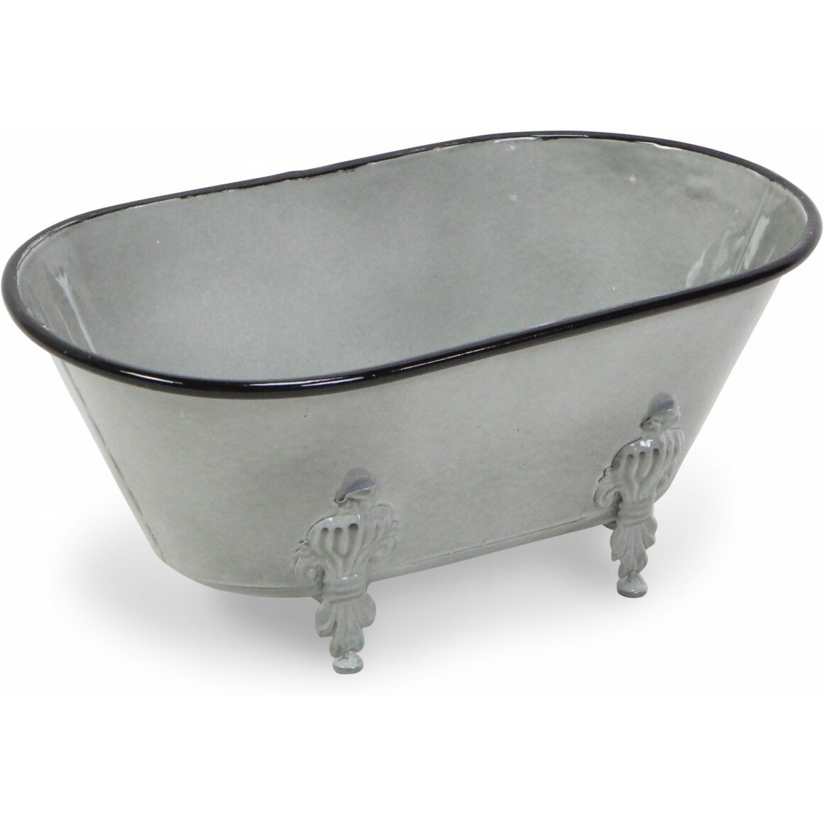 Jumbo Light Gray Bathtub Decorative Sculpture