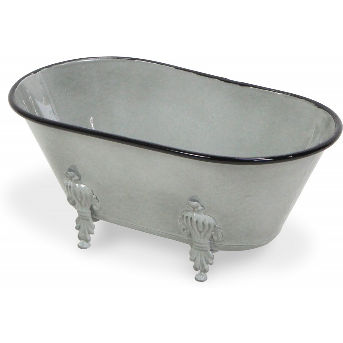 Jumbo Light Gray Bathtub Decorative Sculpture