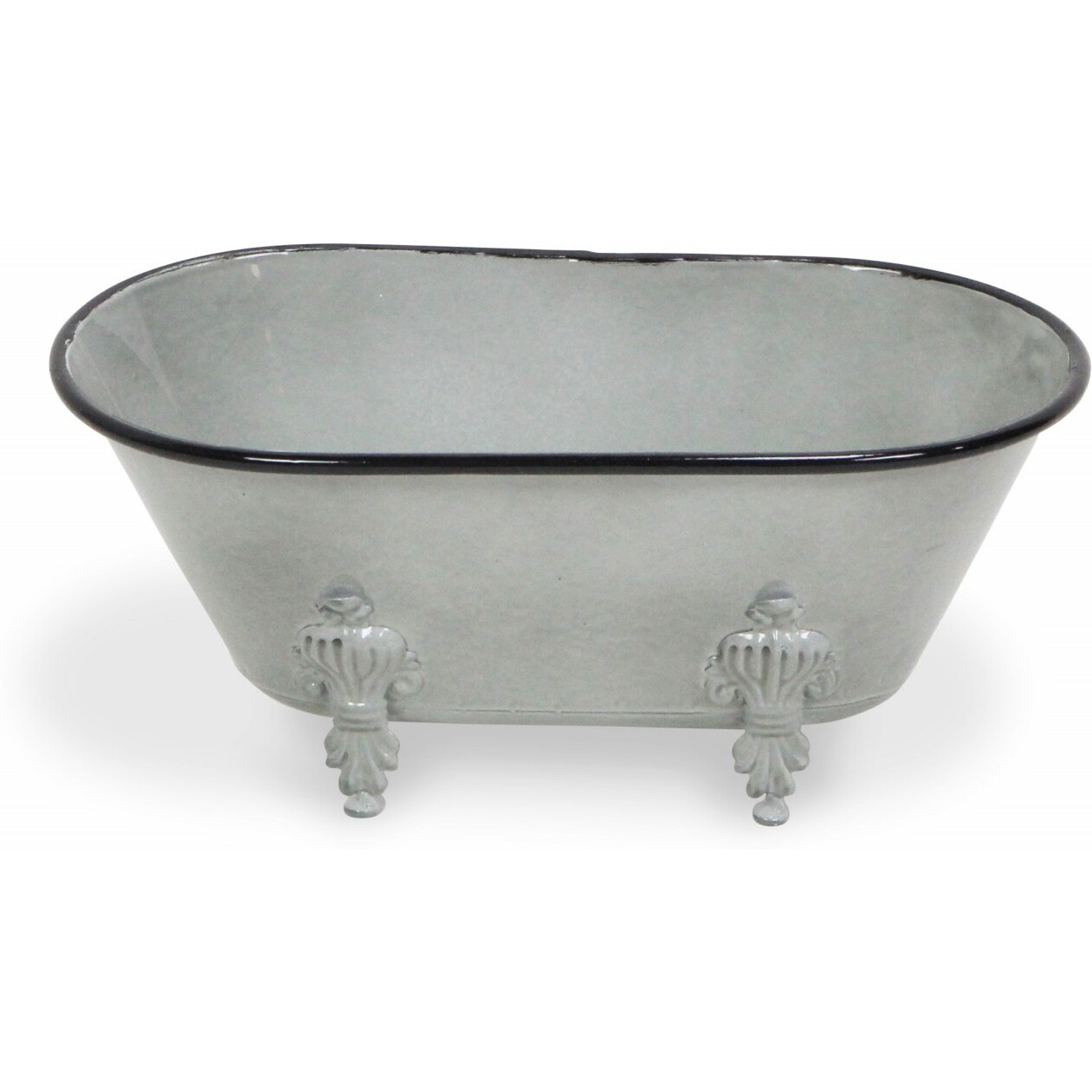Jumbo Light Gray Bathtub Decorative Sculpture