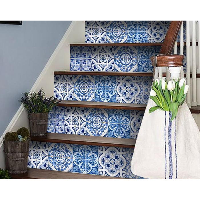 5"" X 5"" Bluebell Lina Removable Peel And Stick Tiles