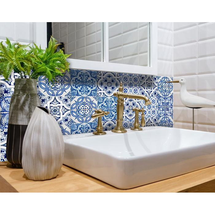 5"" X 5"" Bluebell Lina Removable Peel And Stick Tiles