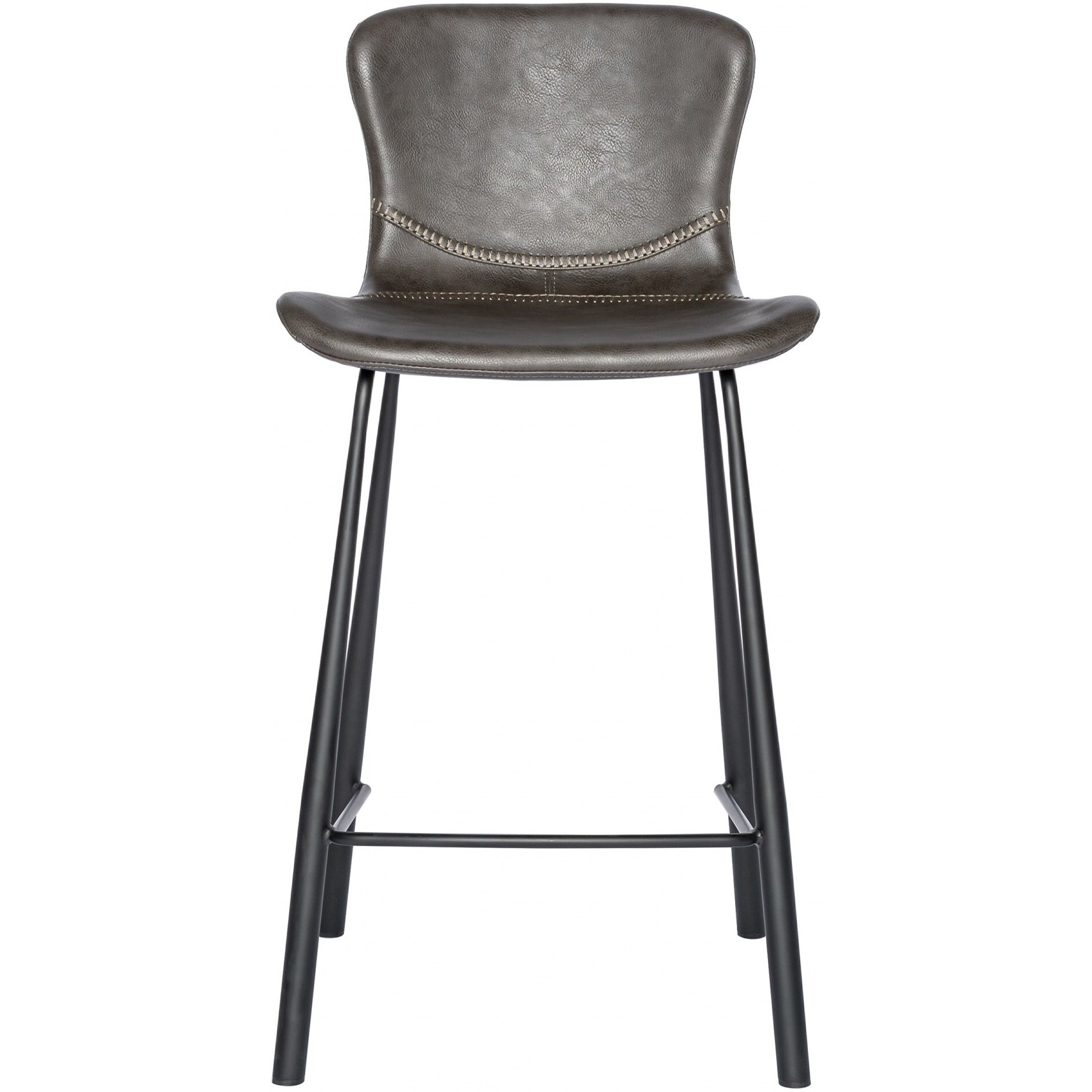 Set Of Two Charcoal Counter Stools