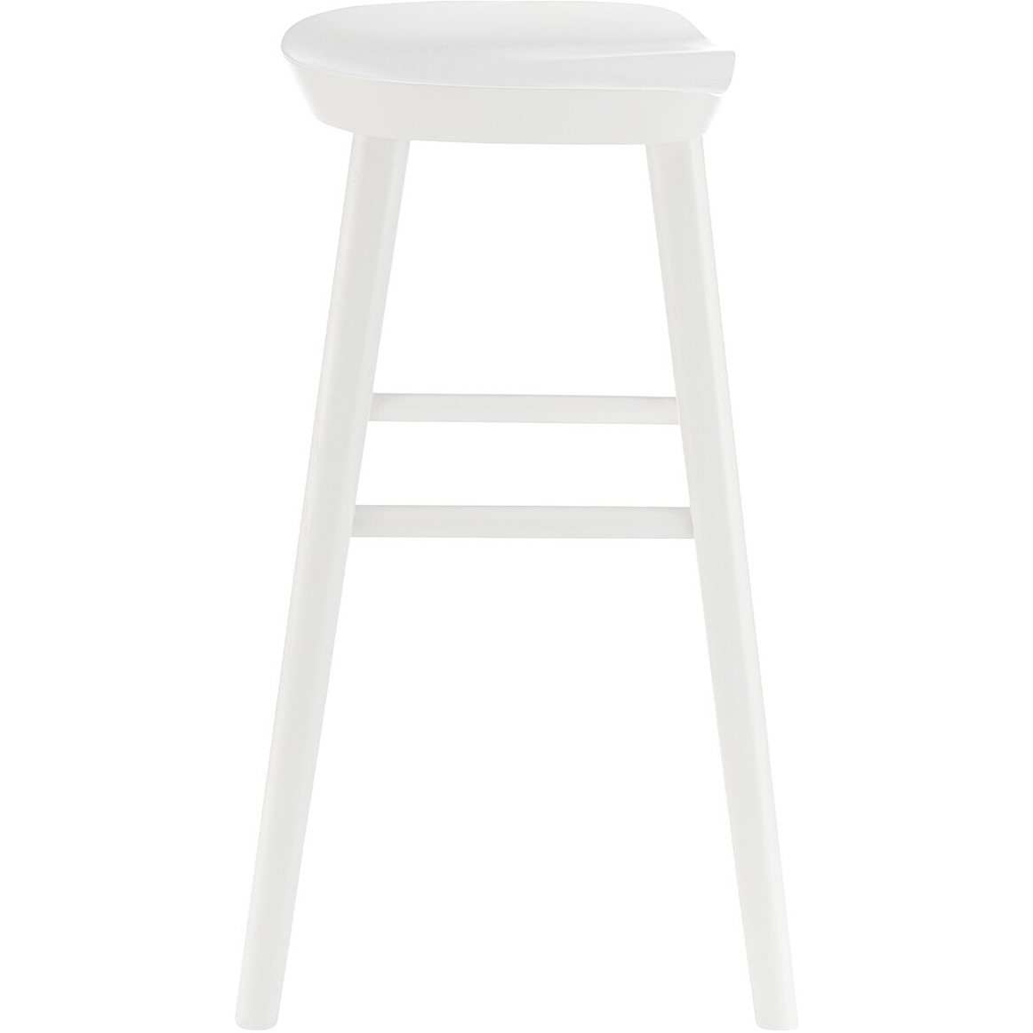 26"" White Solid Wood Counter Stool
