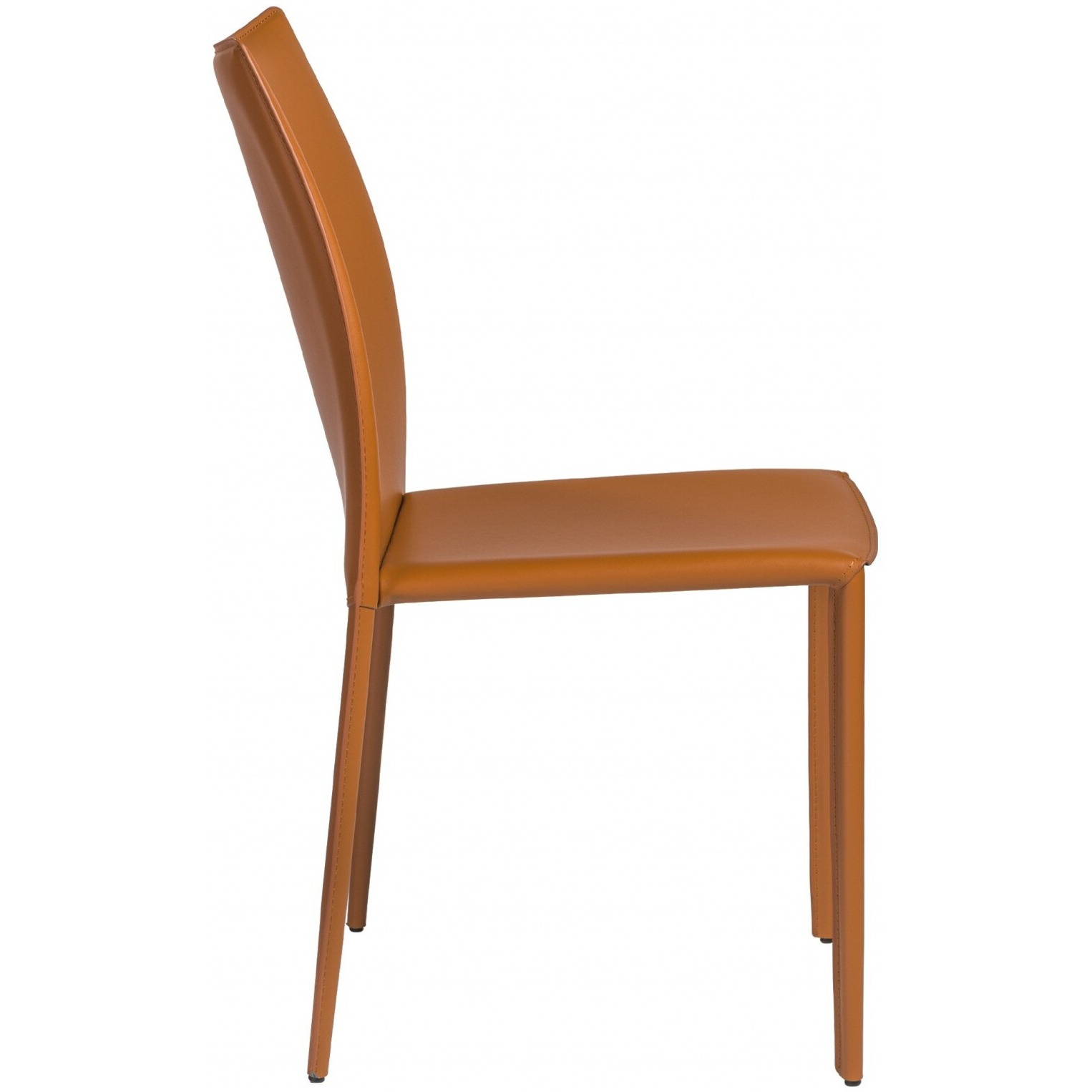 Set Of Two Premium All Terra Cotta Stacking Dining Chairs