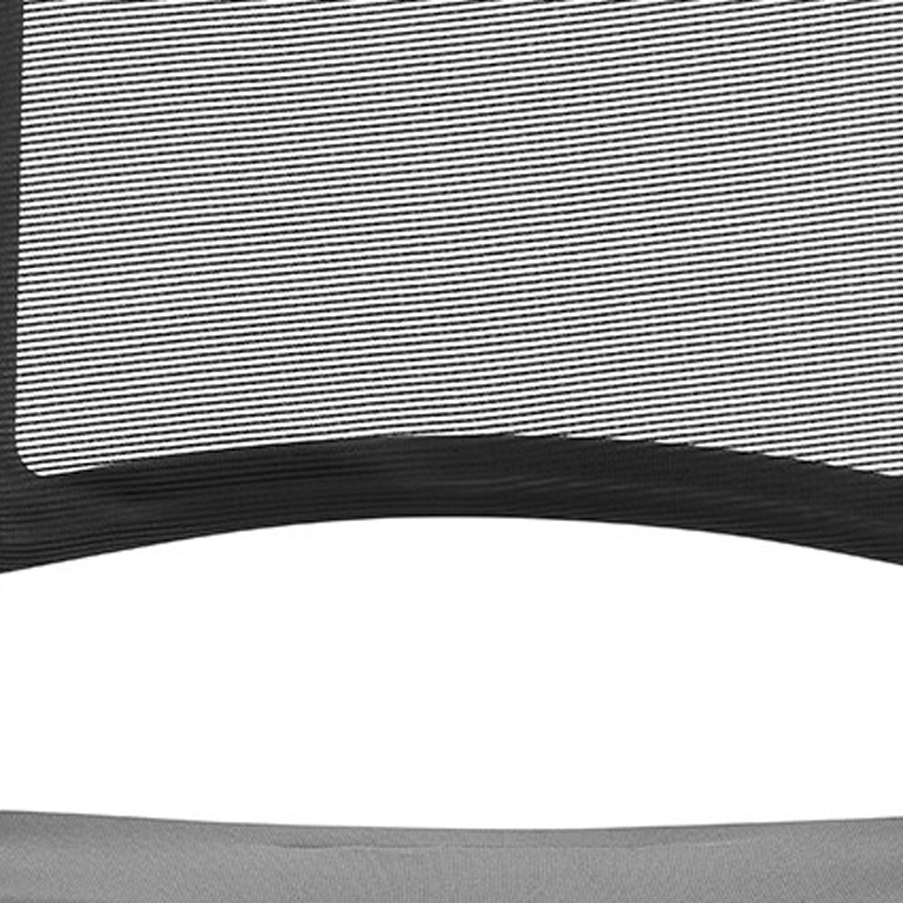 Set Of Two Folding And Stacking Gray Mesh Armchairs