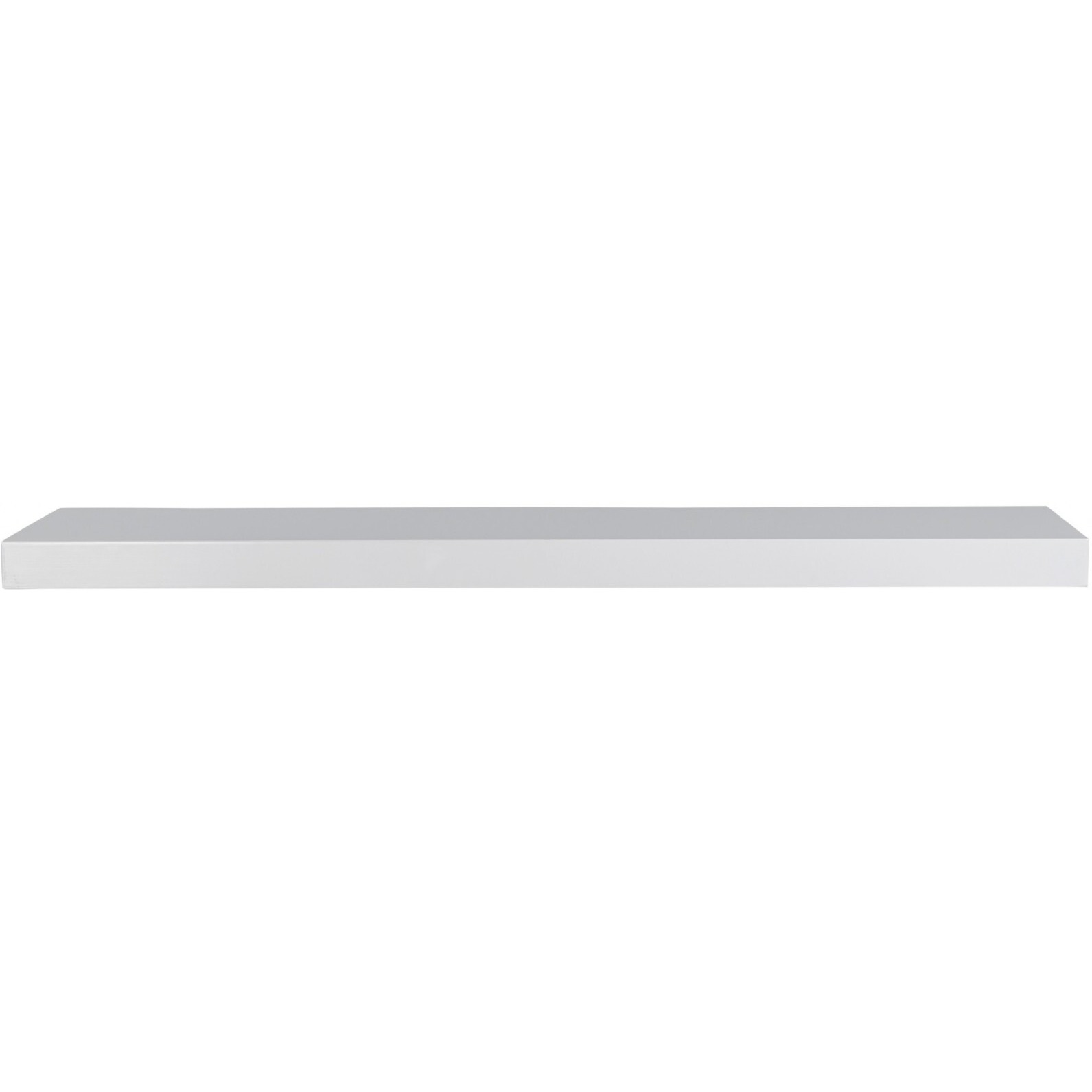 43"" White Wooden Floating Shelf