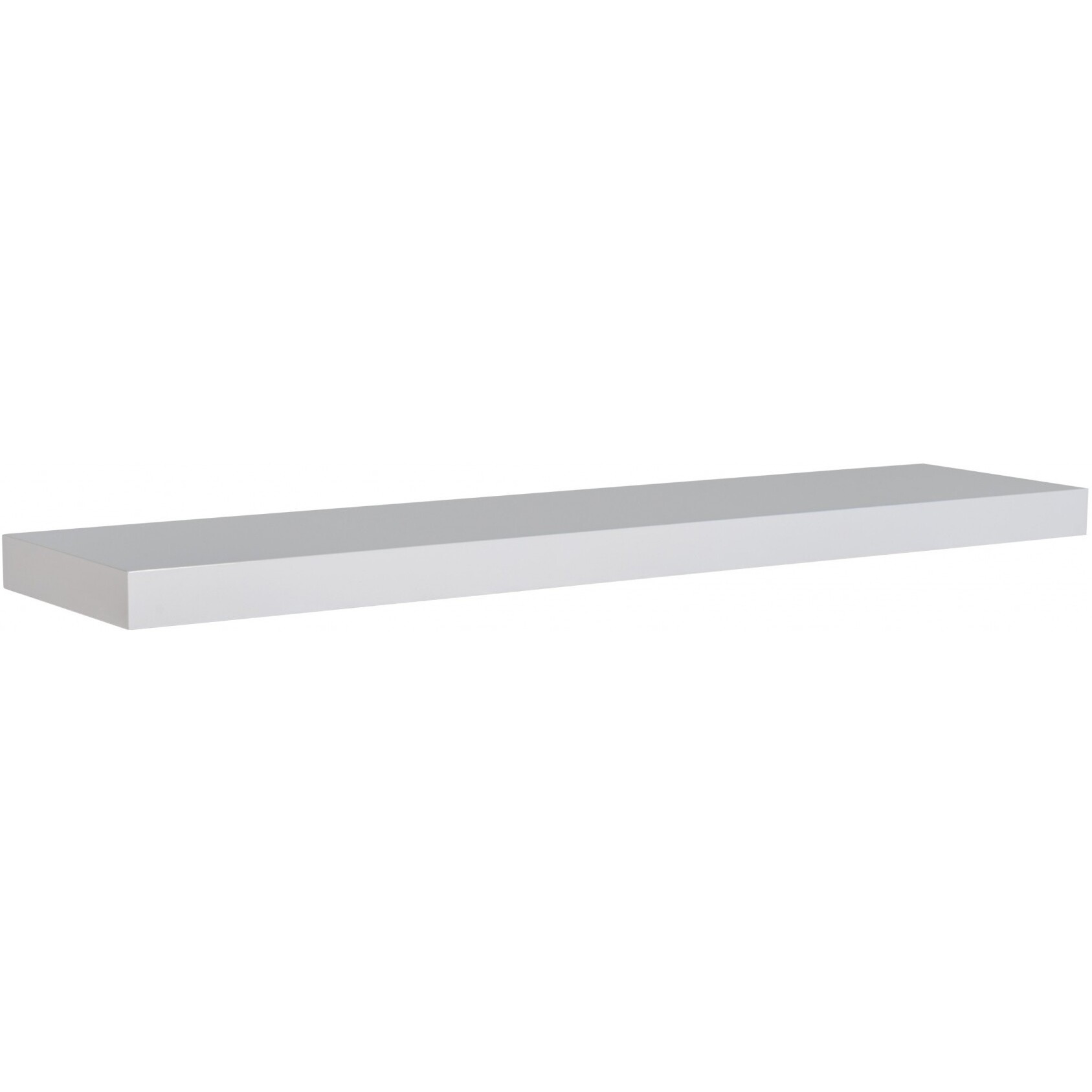 43"" White Wooden Floating Shelf