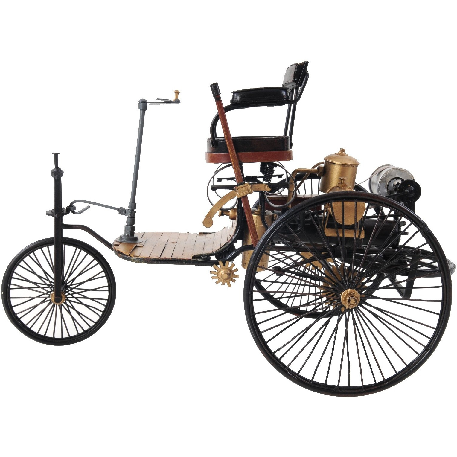 C1886 Three Wheeled Mercedes Benz Motor Car Sculpture