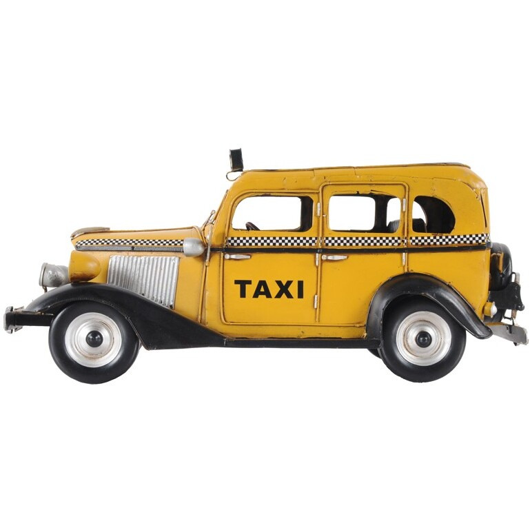 C1933 Vintage Checker Taxi Cab Model Sculpture