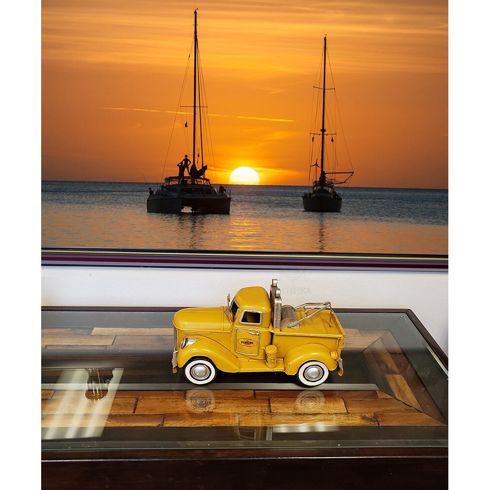 C1926 Pennzoil Tow Truck Yellow Model Sculpture